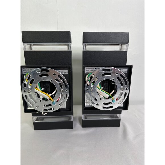 Set of Two Rosykite Dusk To Dawn Outdoor Wall Lights Model ROSY11-2700K - Picture 7 of 12